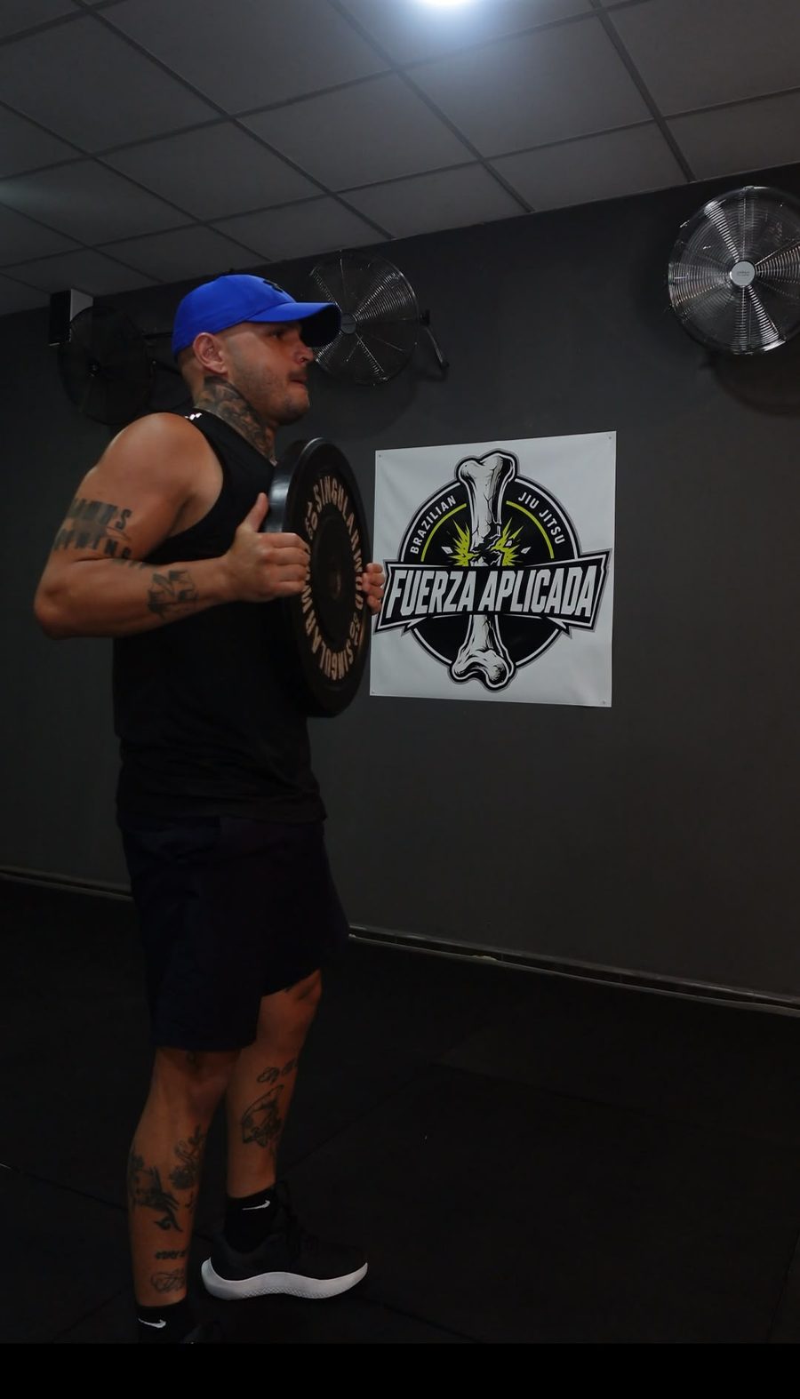 Juan Clavijo entrenando